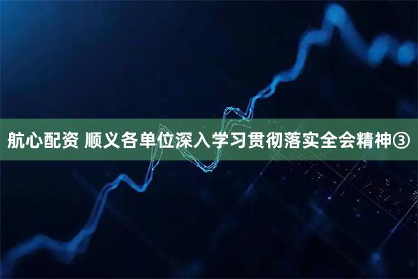 航心配资 顺义各单位深入学习贯彻落实全会精神③